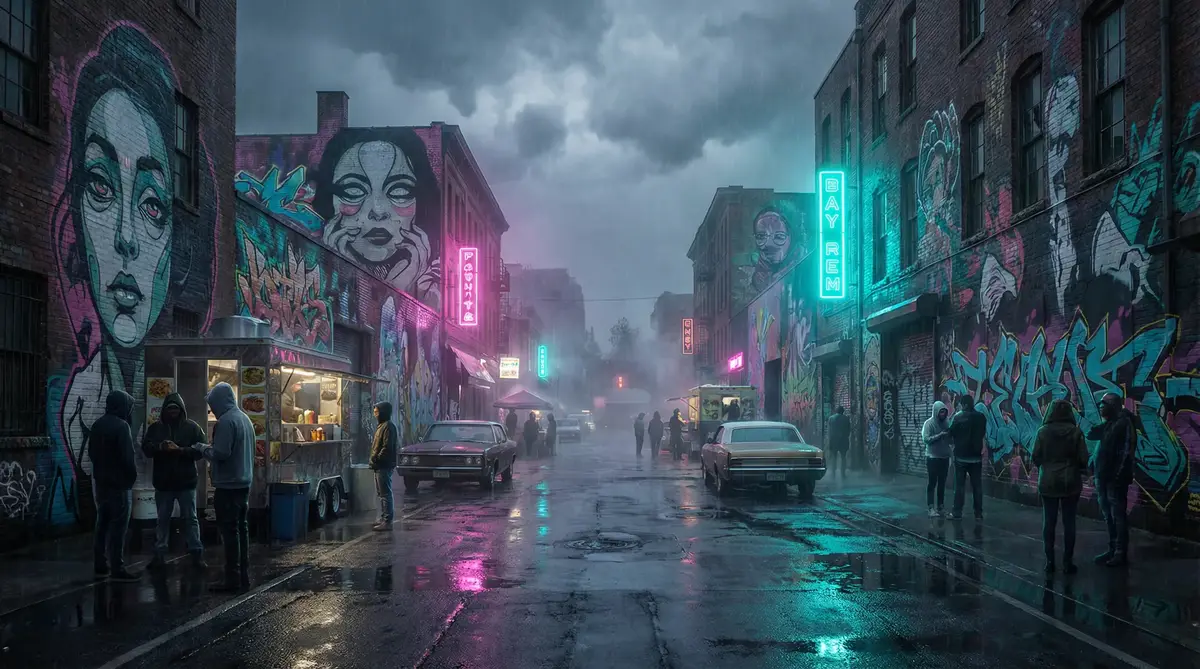 猎奇91 - 雨夜壁画街